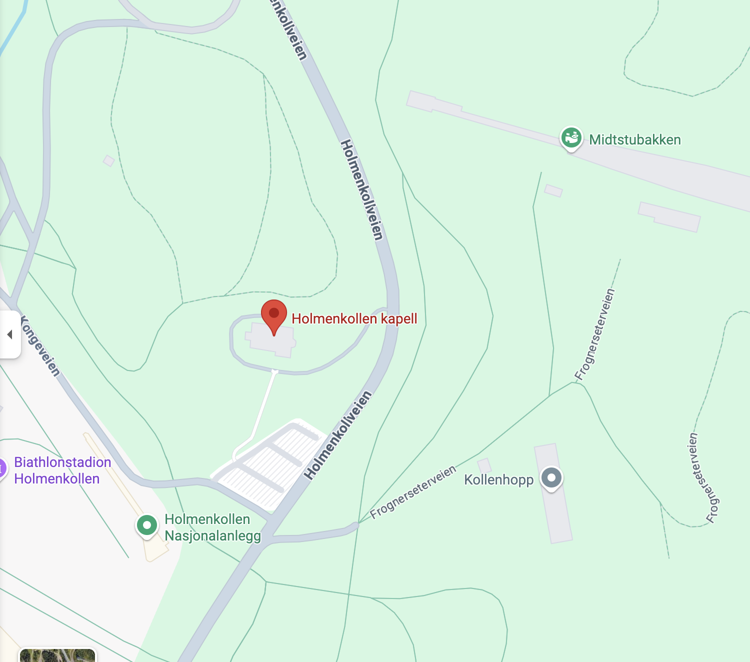 Kart: Holmenkollen Kapell